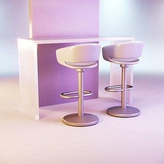 bar chaise compteur jacasseur maison poupées jouet lol boutique poupée meubles miniature DIY Barbie moderne ensemble américain table chaises bjd minuscule Jeux jouets 3d print model - Mito3D