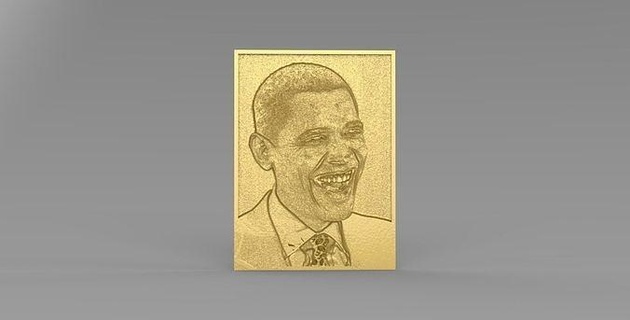 barack obama a4 a3 a5 celebrità politica politico Joe biden donald briscola mettere in clinton boris michelle arte sculture Uniti d'America 3d print model - Mito3D