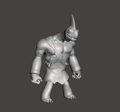 barbaro 3d modello umanoide creatura drago palla dbz dbs sfera babarian barbari giochi giocattoli 3d print model - Mito3D