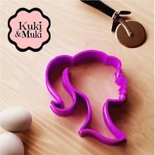 barbie silhouette cookie cutter love woman baking fondant house kitchen dining cooking baked bake 3d print model - Mito3D