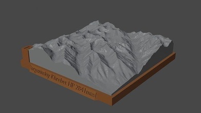 barguzinsky khrebet hp Berg Landschaft Vulkan Terrain Umgebung Natur Photogrammetrie Elevation Wissenschaft 3d print model - Mito3D