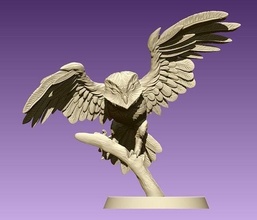 celeiro coruja pássaro selvagem penas pele Nevado predador estatueta animal natureza estátua asas garras sentado fofa lindo arte esculturas 3d print model - Mito3D