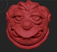 barney head character sculpture face art hobby diy 3d print model - Mito3D