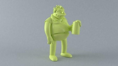 barnie simpsons burns bart maggie homer lisa springfield moe kang patty shelma milhouse figurine sculpture otto skiner nelson toy games toys 3d print model - Mito3D