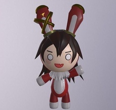 baron bunny genshin toy cut games toys 3d print model - Mito3D