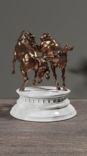 barroco cavalos cavalo estátua 3dprint decoração arte animal miniaturas figuras escultura esculturas clássico highpoly mamífero 3d print model - Mito3D