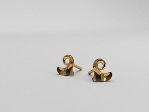 Barock Muster Ohrringe Juwel Schmuck Ohrring Design abstrakt Silber Gold druckbar 3dprint 3dprinting organisch modern Besetzung gießbar Prety Mode 3d print model - Mito3D