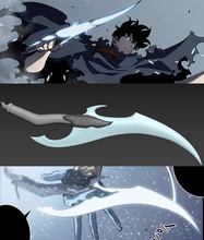 baruka s daga of cantado jin woo arrasamiento webtoon cuchillo espada cortejar arma i nivel up pasatiempo bricolaje diy 3d print model - Mito3D
