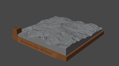 barurumea ridge mountain landscape volcano terrain environment nature photogrammetry elevation dem science 3d print model - Mito3D