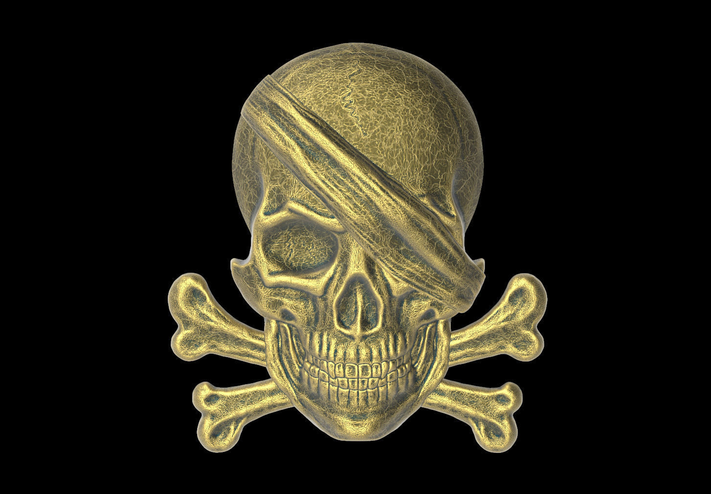 bas-relief Pirat TOTENKOPF Knochen 3d-Druck Modell Kunst 3dmodel 3dscull Piraten baserelief ZNS sculpt Anatomie Skulpturen Mensch Menschen Kopf Schädel statue Wissenschaft Tier-Skelett Körper captain Mann 3D print model - Mito3D