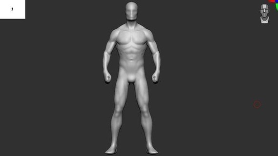 base mesh male body 4 man character human people realistic anatomy guy 3dhuman art sculptures 3d print model - Mito3D