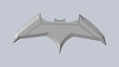 de base batarang batman modèle jeux-jouets arme jouet l'arme L'impression 3d caractère le héros blanche super-héros dc bande-dessinée jeux les jouets d'autres 3d print model - Mito3D