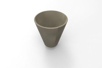 basic pot house flower vase plant ceramic potted clay decor 3d print model - Mito3D