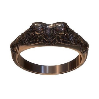 básico cráneo anillo 04 joyería joya oro Arte lujo libra esterlina plata motociclista muerte anillos joyas 3d print model - Mito3D