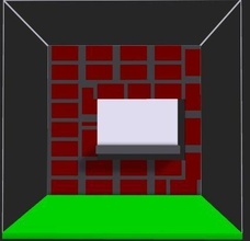 basic wall house design desktop image illustration square art sculptures 3d print model - Mito3D