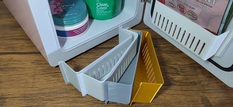 basket tray mini fridge extra storage 3d print slot model house mask pla 3d print model - Mito3D
