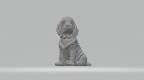 afloramiento sabueso perro naturaleza mamífero animal mascota escultura estatuilla recuerdo presente 3d impresión modelo esculpir Arte esculturas imprimible 3d print model - Mito3D