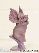 bat bust sculpture 3d print art animal sculptures 3d print model - Mito3D