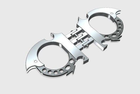 bat cuffs batman thebatman handcuffs dc comics joker hobby diy 3d print model - Mito3D