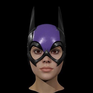 bat lady helmet prop cosplay girl woman character batman hobby diy 3d print model - Mito3D