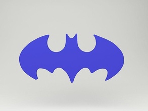 bat logo art 3d model printable dcuniverse printready signs logos 3d print model - Mito3D