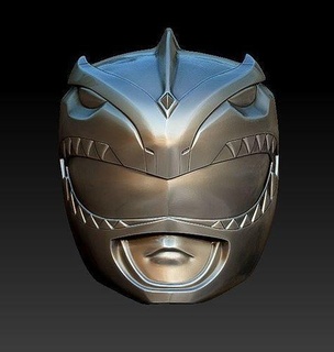 bat sun green ranger helmet 3d scan power bits greenranger mmpr batinthesun cosplay hobby diy 3d print model - Mito3D