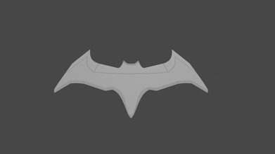 batarang batman logo 3dprinting cosplay 3dmodel games toys gadget justiceleague 3d print model - Mito3D