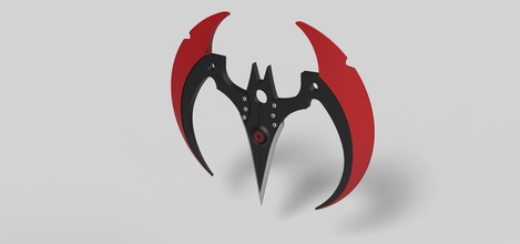 batarang gioco batman arkham cavaliere là arma mischia lama pipistrello replica cosplay puntello film stampa stampabile i fumetti passatempo fai 3d print model - Mito3D