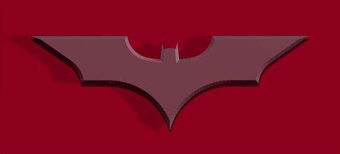 batarang modello l'acciaio sharp art la creatività pale arma moderna il design fumetti bat batman joker l'arma cartone animato l'illustrazione idea simbolo giochi i giocattoli altri 3d print model - Mito3D