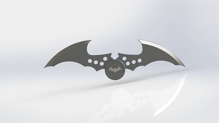 batarang replica batman arkham fan art design sculpture games toys shuriken weapon cosplay dc 3d print model - Mito3D