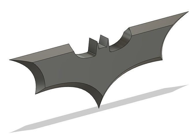 batarang stl 3d drucken modell batman 3dprint comics spiele spielzeuge 3D print model - Mito3D