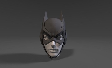 batgirl bak maske batman bakbatgirl batgirlmask helm 3dprint hobby diy 3d print model - Mito3D