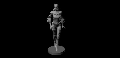 bati chica batwoman personas mujer adulto oscuro figura personaje sexy cuerpo juegos juguetes humano 3d print model - Mito3D