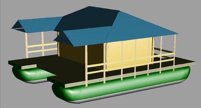 bath ship buques housboat bañera embarcacion placer edificio aire libre arquitectura pasatiempo bricolaje diy 3d print model - Mito3D