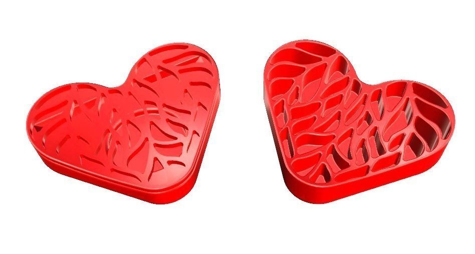 set da bagno casa lume portasapone cuore di san valentino amore 3D print model - Mito3D