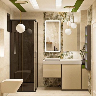salle bains 3dmodel maison 3dsmax couronne dynamique 3d rendre parfait meubles intérieur or modèles art argent bijoux anneaux luxe belle classique confort 3d print model - Mito3D
