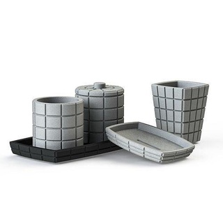 bathroom accessories silicone mold 1-2 ako3d siliconemold 3dprint 3dmodel 3ddesign concrete vase pot planter art 3d print model - Mito3D