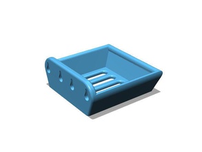 Badezimmer soap tray an der Wand montiert Haus Seife Halter sucker Fach Dusche Bad 3d print model - Mito3D