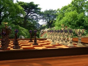 batik chess hobby game board sport chessboard king queen check mate games toys sportschallenge 3d print model - Mito3D
