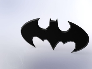 batman art simbolo il logo 3d emblema supereroe i segni loghi 3d print model - Mito3D