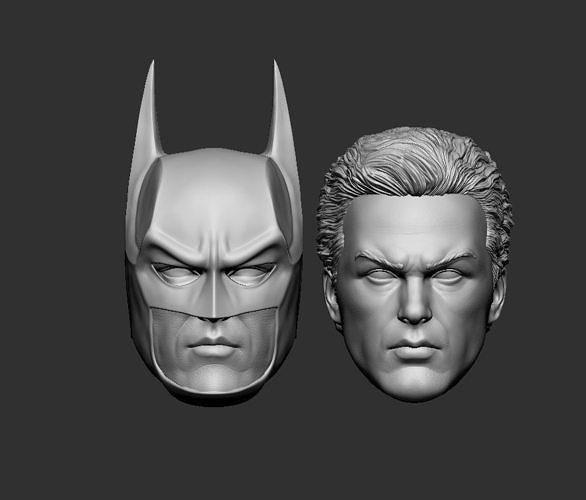 Batman 1989 mascherato smascherato headsculpt azione figure giocattolo giocattoli 3dprint dc universo Michael keaton mcfarlane mezco mafex Giochi 3D print model - Mito3D