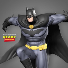 batman 2021 fanart chevalier noir dc merveille bande dessinée super héros jeu personnage statue print3d figure fiction film art sculptures miniatures figurines 3d print model - Mito3D