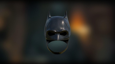 batman 2021 mascarar 3dprint robert pattinson mate reeves filme cosplay capacete jogos brinquedos traje terno bastão super heroi dc provocação 3d print model - Mito3D