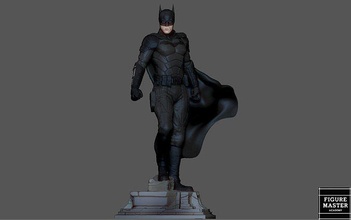 batman 2022 robert pattinson dc película personaje 3d impresión arte esculturas 3d print model - Mito3D