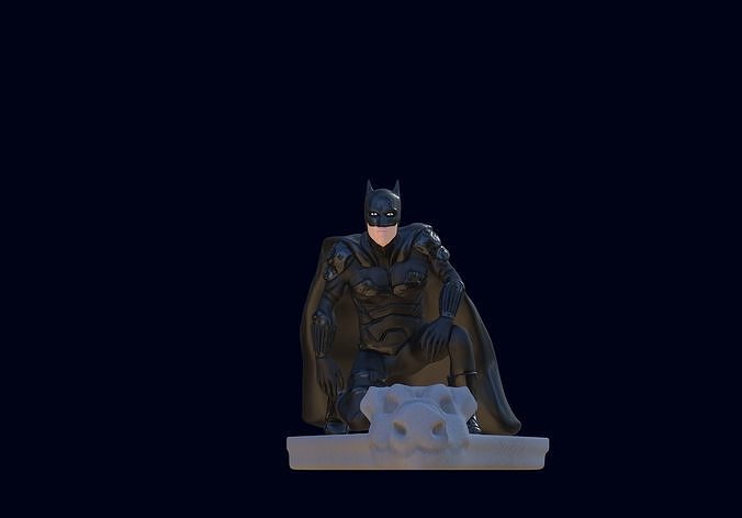 batman 2022 estatua robert Pattinson ventilador Arte superhéroe justicia liga Harley quinn bufón superhombre Robin súper rígido héroe cómic dc murciélago veredicto capa esculturas 3D print model - Mito3D