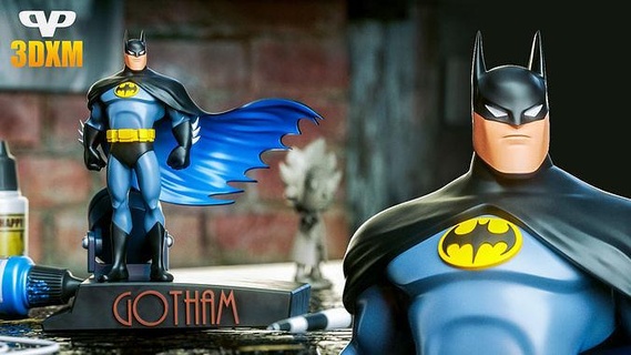 Batman animiert stl 3d Drucken chistl 3dxm Wunder vereinigt Homebrew Spiele Spielzeuge 3d print model - Mito3D