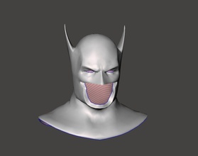batman aparência agrupar capuz traje mascarar cosplay personalizadas figura armaduras fivela réplica passatempo faça 3d print model - Mito3D
