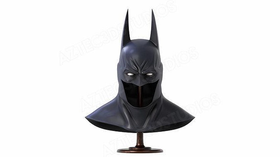 batman Arkham asile capot 3d impression fichier ville modèle origines cosplay Bruce Wayne dc art 3d print model - Mito3D
