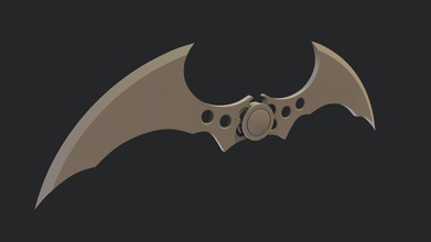 batman arkham batarang - 3d print art 3dprint ender3 dccomics maya superhero hobby diy 3d print model - Mito3D