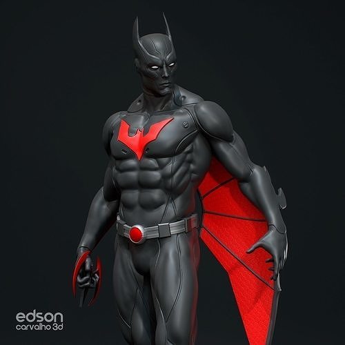 batman anatomia figura arte herói personagem bruce wayne super heroi dc maravilha palhaço piadista batman fantasia homem masculino humano histórias quadrinhos hq hqs jogos brinquedos 3D print model - Mito3D